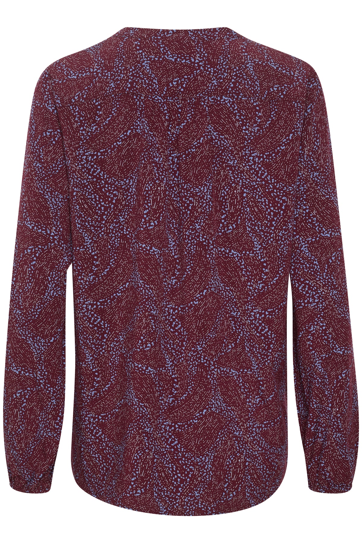 Saint Tropez Eda Tawny Port Abstract Print Blouse, 30511901