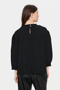 Saint Tropez Benia Black Pearl Blouse, 30512909