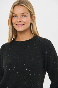 Saint Tropez Nova Black Sequin Knit