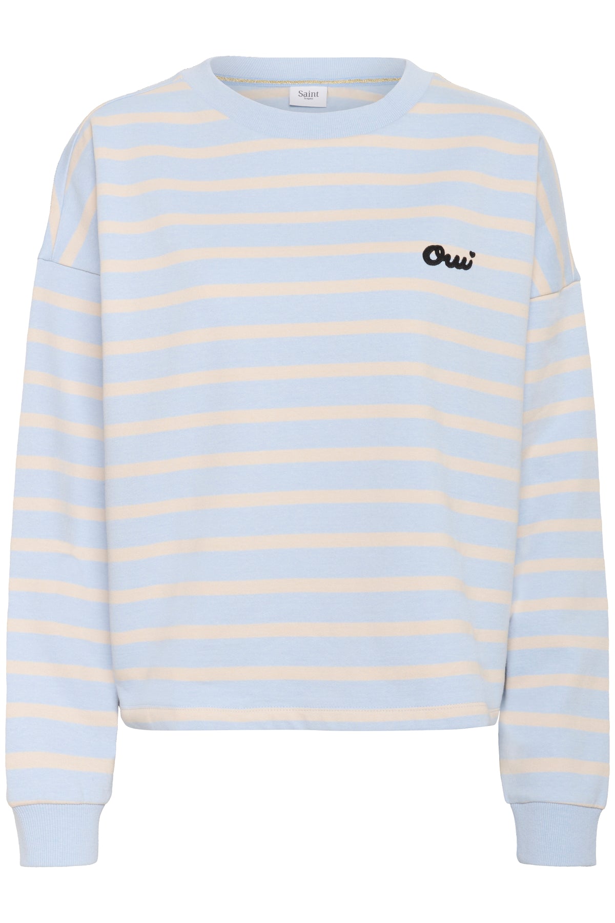 Saint Tropez Osiria Kentucky Blue Striped Fleece Lined Sweatshirt, 30514808