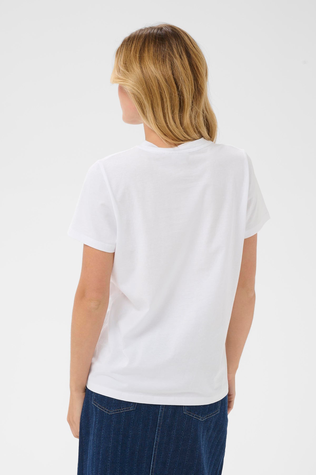 Saint Tropez Oleni Bright White Sequin Logo T-Shirt, 30514809