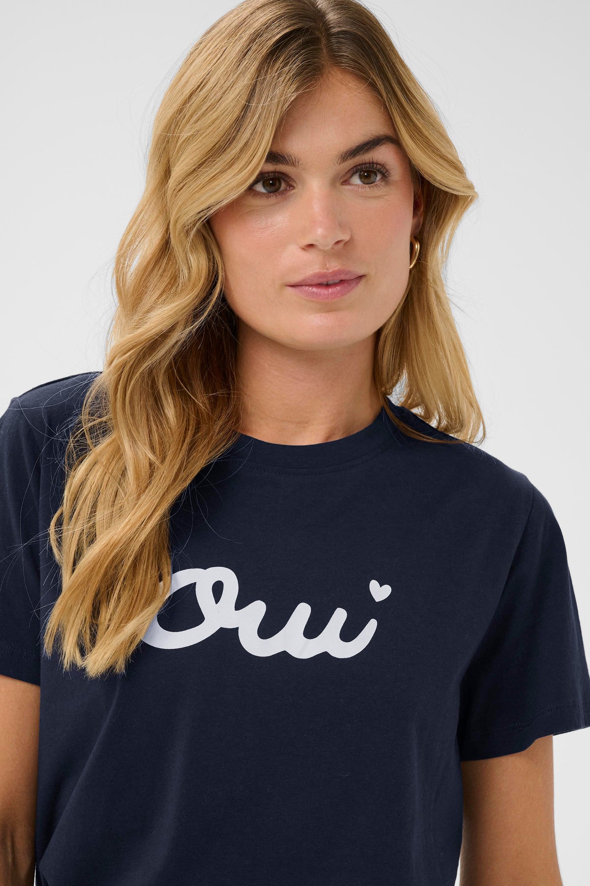 Saint Tropez OdineSz Night Sky 'OUI' White Logo T-Shirt