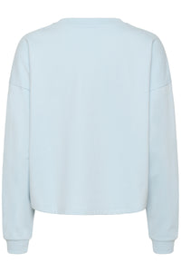 Saint Tropez Pegrina Baby Blue 'Mon Cheri' Fleece Lined Sweatshirt, 30514914