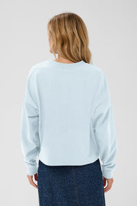 Saint Tropez Pegrina Baby Blue 'Mon Cheri' Fleece Lined Sweatshirt, 30514914