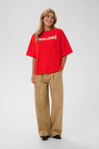 Saint Tropez Panna Fiery Red Sweatshirt T-Shirt, 30514915