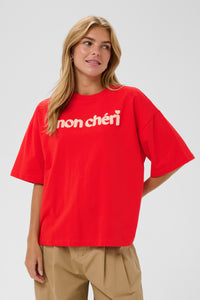 Saint Tropez Panna Fiery Red Sweatshirt T-Shirt, 30514915