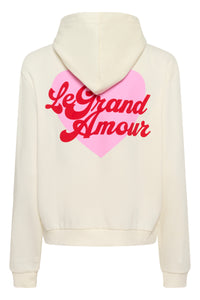 Saint Tropez Pixilina Baby's Breath Fleece Lined Logo Back Print Hoodie, 30514918