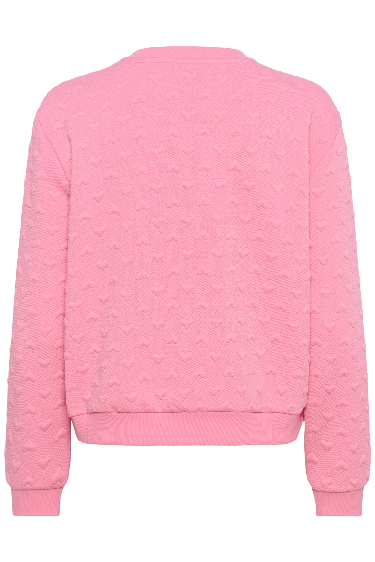 Saint Tropez PadmiaSZ Bonbon Pink Heart Embossed Sweatshirt, 30514921