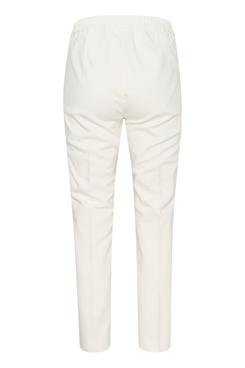 InWear Zella Whisper White Flat Slim Leg Trouser