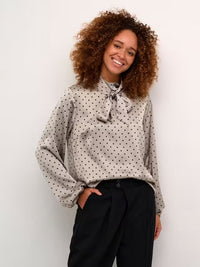 KAFFE Kadonna Polka Dot Blouse