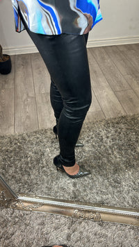 Coster Copenhagen Black Leather Leggings