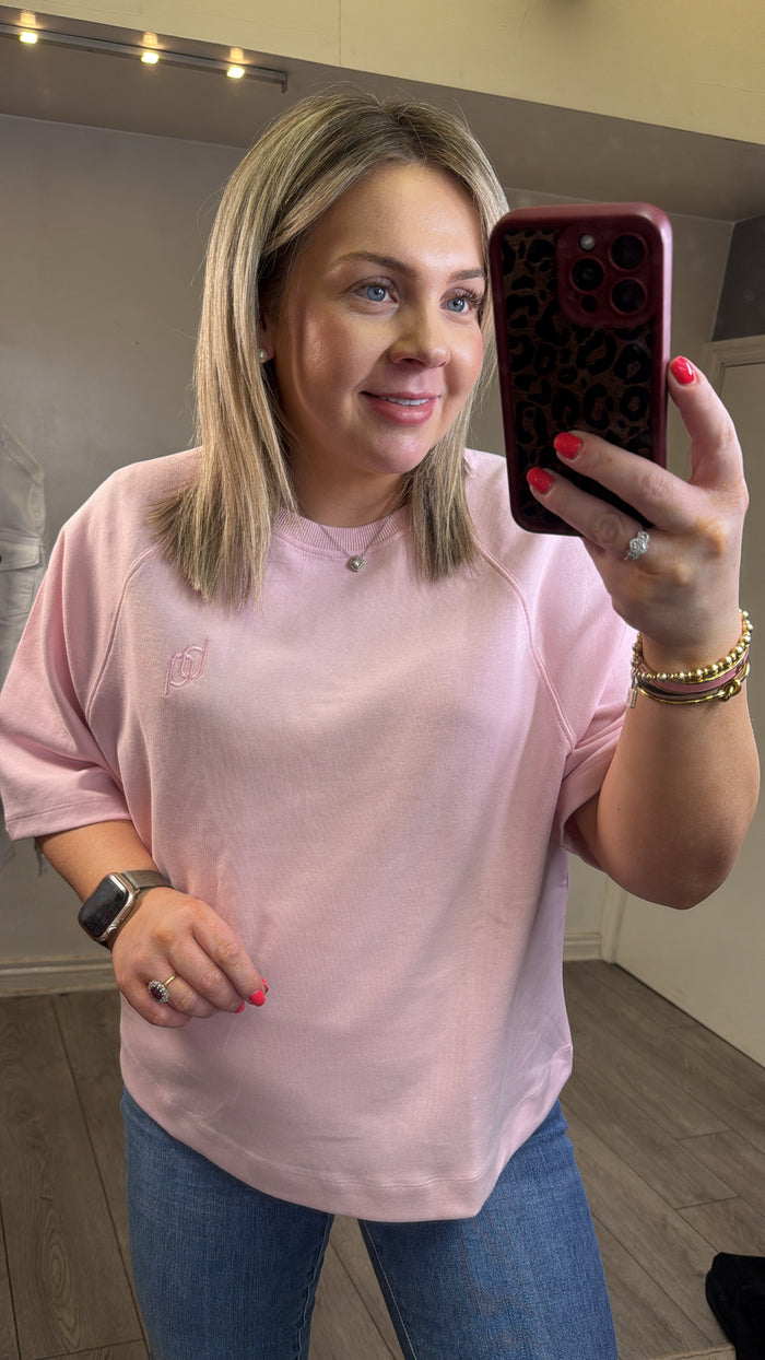 B.Young Bysacco Parfait Pink Supersoft Oversized Sweatshirt T-Shirt, 20818696