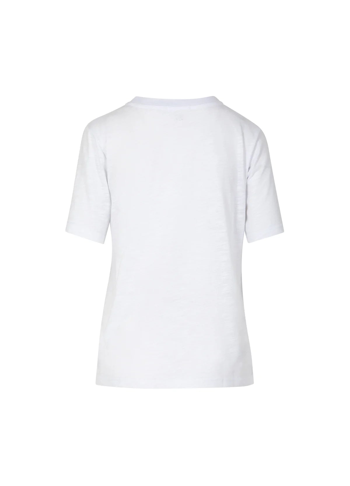 Coster Copenhagen White T-Shirt with Pink Embroidered Smiley Face