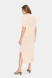 Saint Tropez Fumiko Crème Knitted Midi Dress