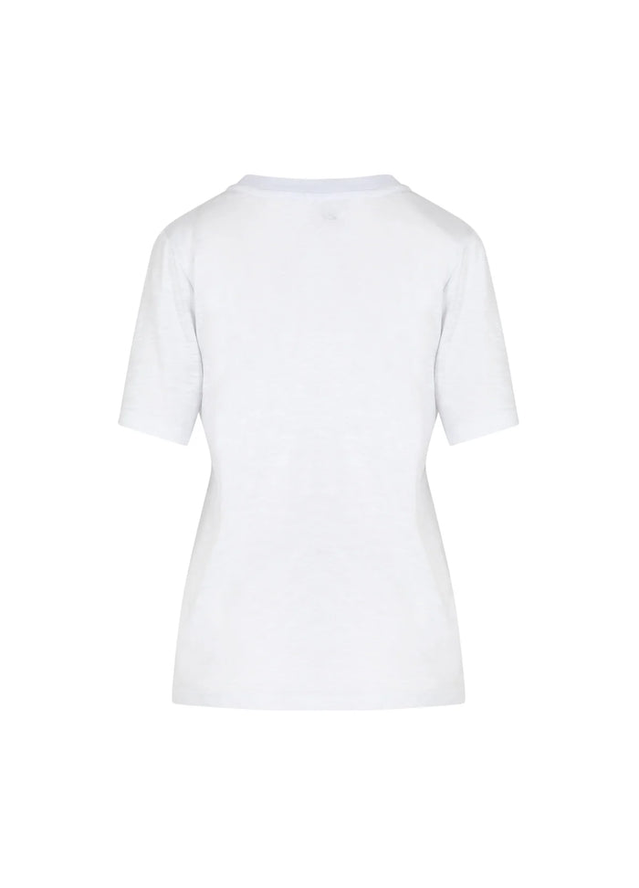 Coster Copenhagen White T-Shirt with Red Embroidered Cherry