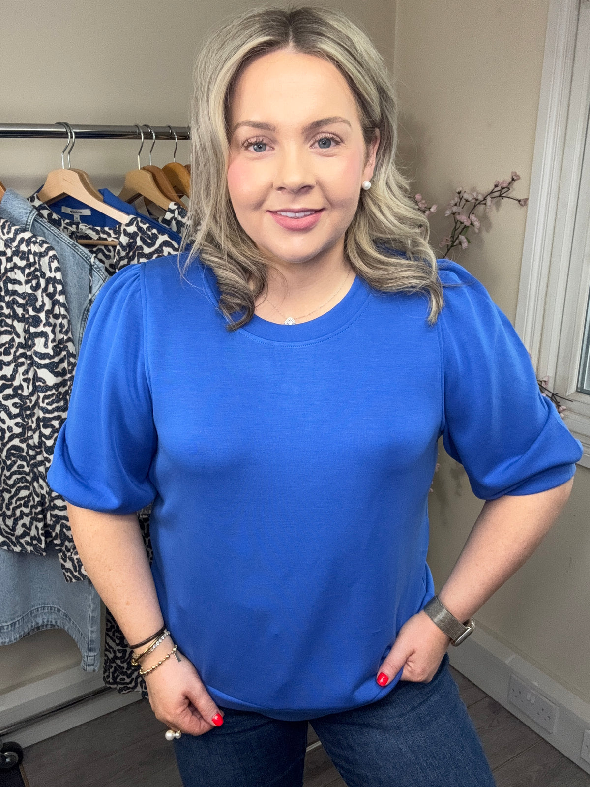 Garcia Summer Cobalt Modal Sports Luxe Top, O260065