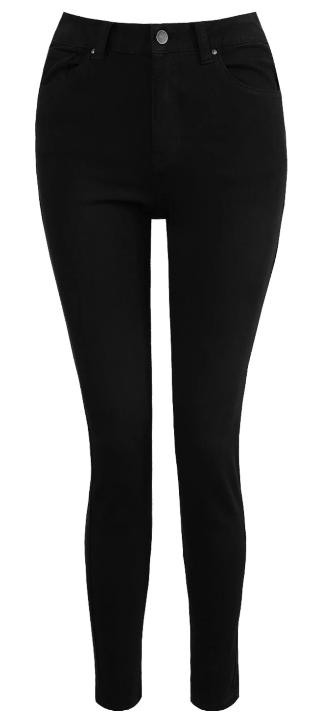 Toxik 360 Highwaisted Bum Lift Black Jeans, L1700