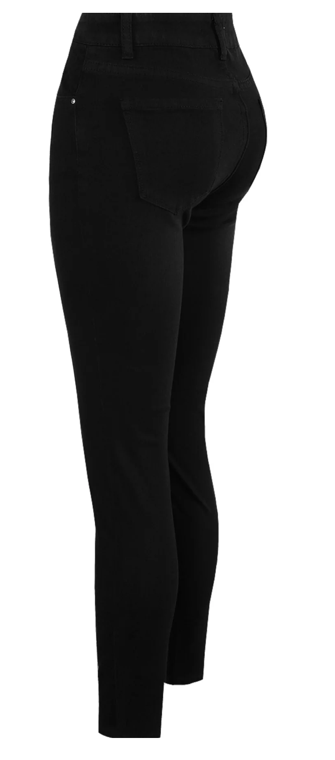 Toxik 360 Highwaisted Bum Lift Black Jeans, L1700