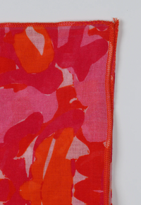 Ruby 67 Hot Pink Kaleidoscopic Abstract Print Scarf