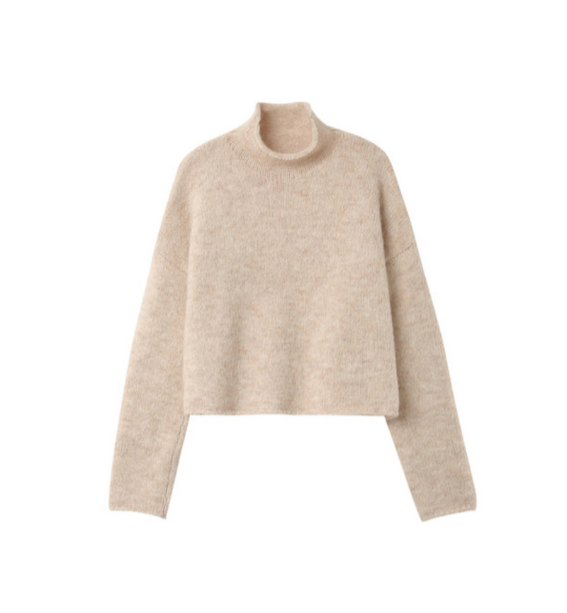 Grace & Mila Nassim Beige Knitted Jumper