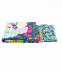 Ruby 67 Green/Pink Floral Geometric Scarf, 3195GRPI