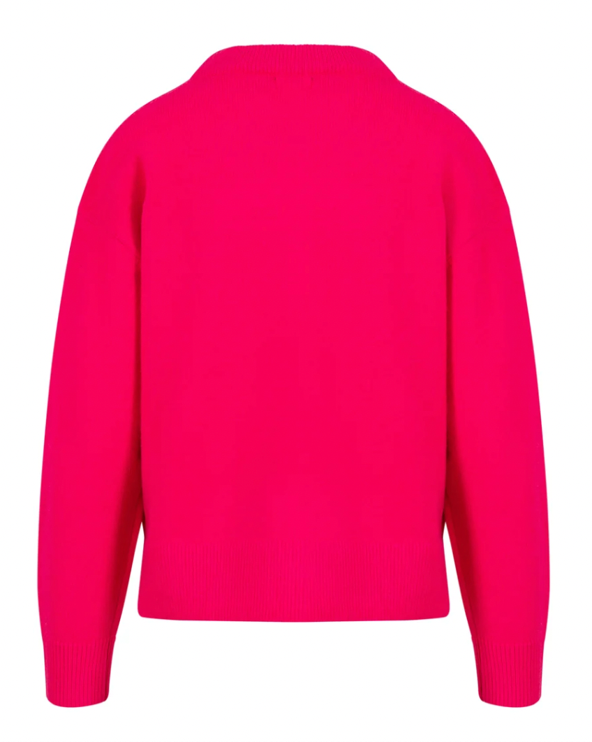 Coster Copenhagen Hot Pink Round Neck Knit
