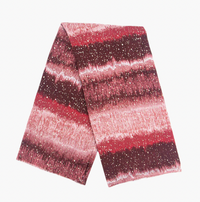 Ruby 67 Tierney Red Ombre Stripe Scarf