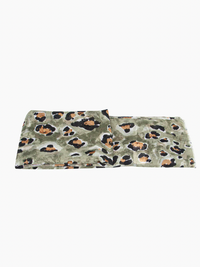 Ruby 67 Raya Khaki Leopard Print Scarf