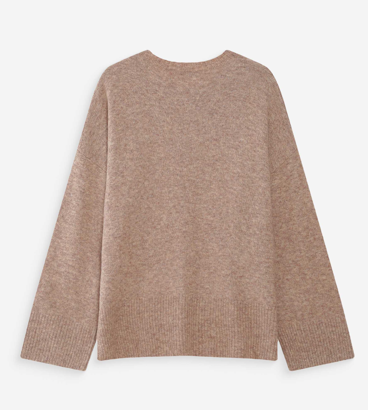 Grace & Mila Viggo Biscuit Beige 'Amore' Cream Embroidered Knit