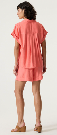 Garcia Coral Crush Linen Shorts, Q260141