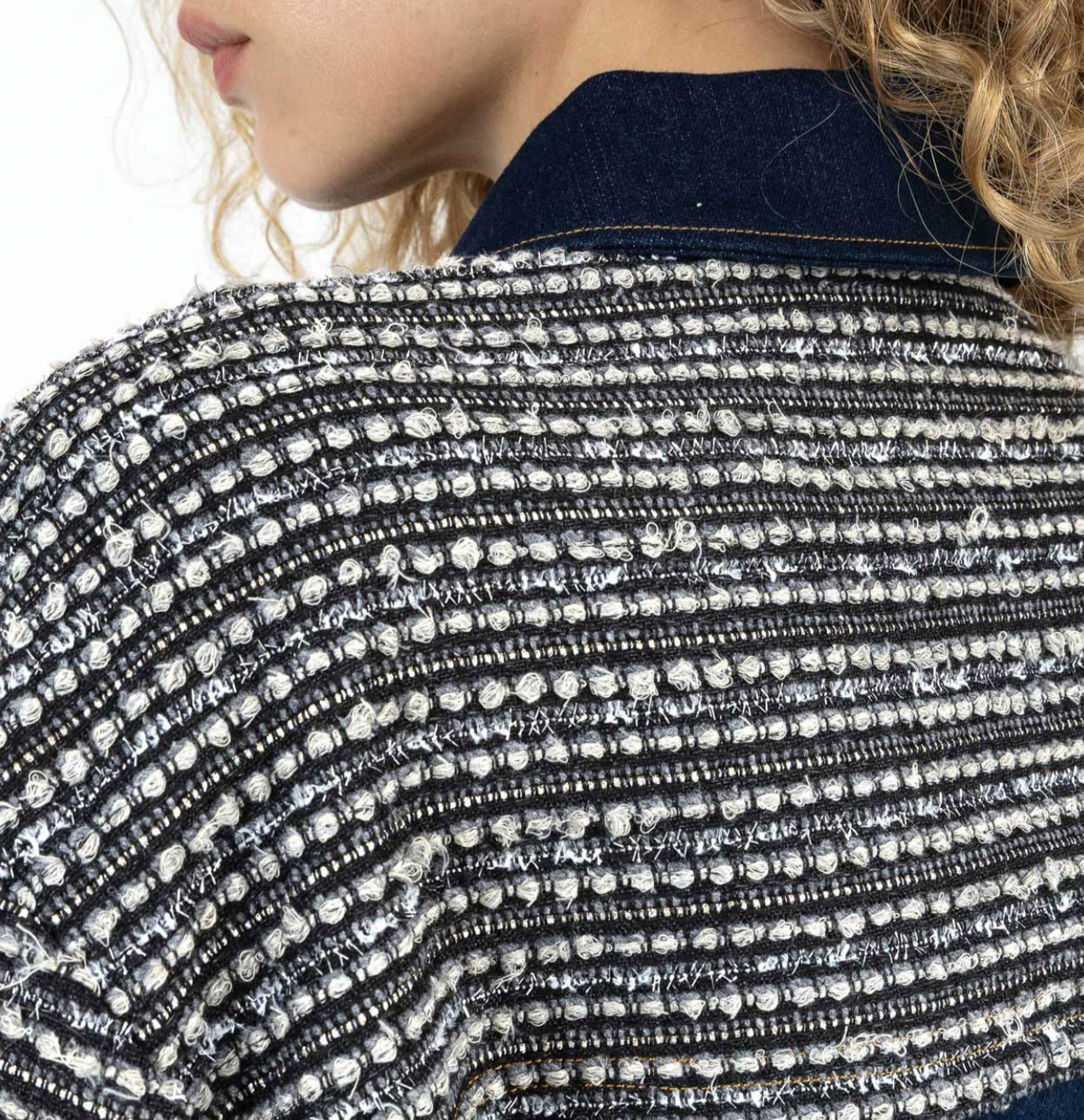 Coster Copenhagen Denim Boucle Tweed Jacket