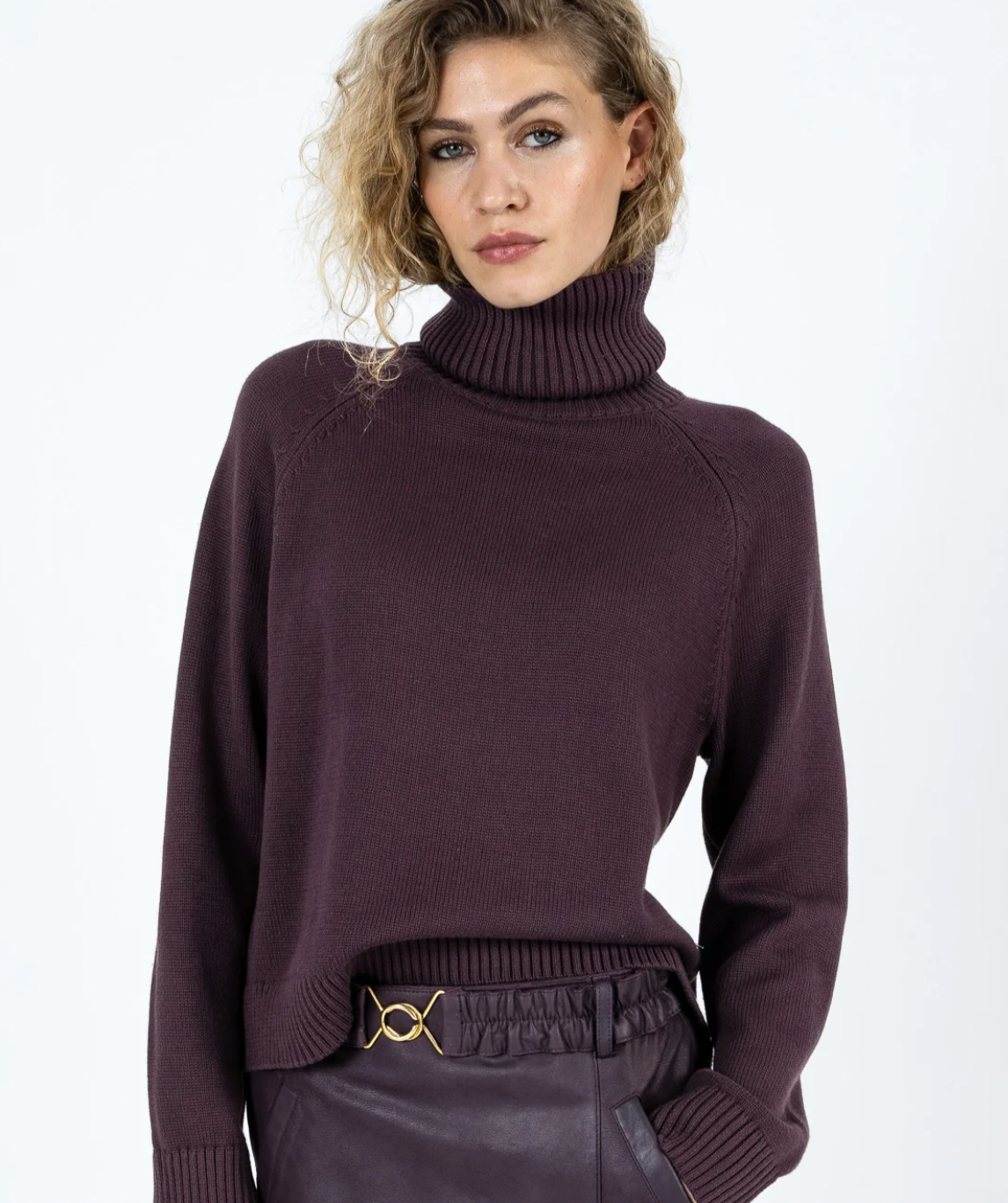 Coster Copenhagen Bordeaux Cowl Neck Knit