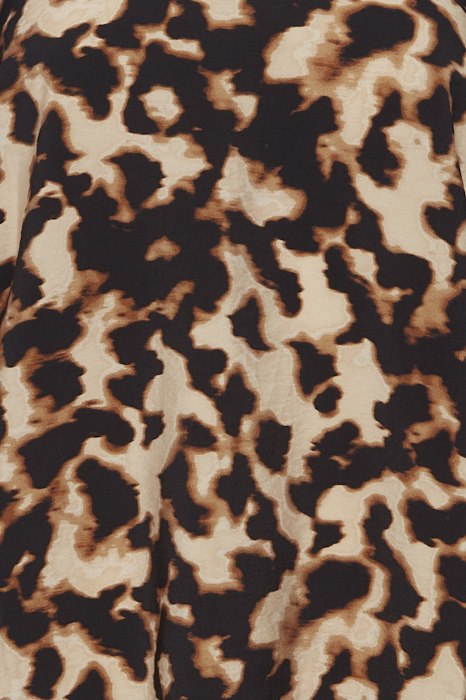 B.Young Byibine Toasted Coconut Leopard Blouse, 20813805