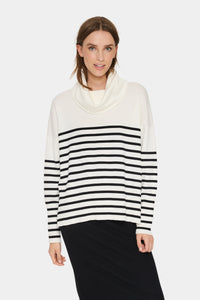 Saint Tropez Grila Ice Striped Cowlneck Knit, 30513447