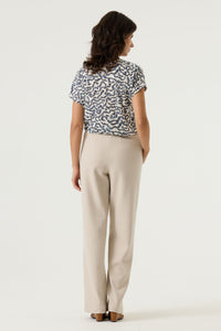 Garcia Summer Cobalt Abstract Ultimate Printed V-Neck T-Shirt, O260002