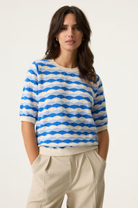 Garcia Summer Cobalt Patterned Knit, O260046