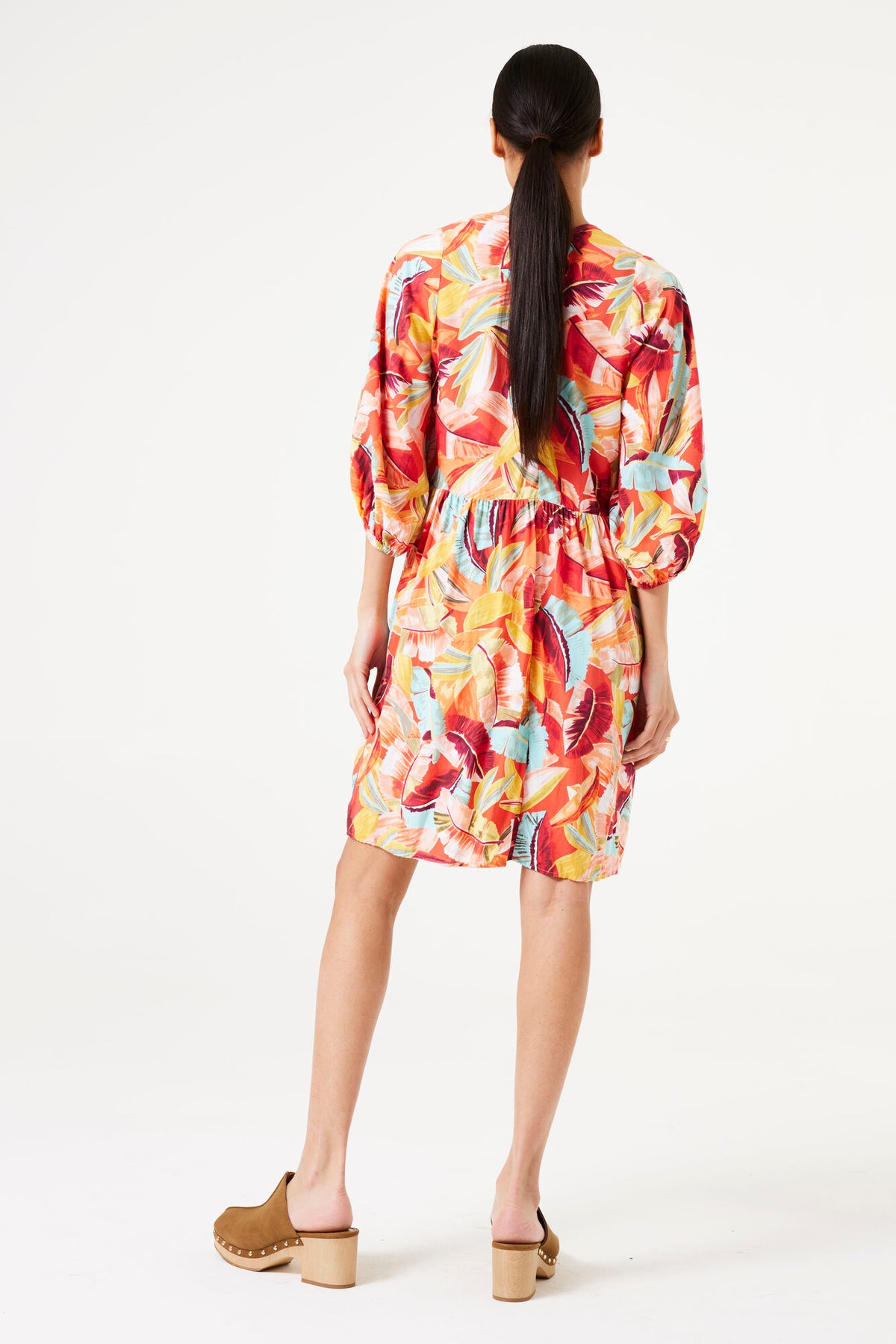 Garcia Papaya Punch V-Neck Smock Dress, R40282