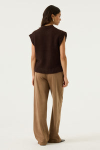 Garcia Hazel Bloom Argyle Knitted Vest, U260048