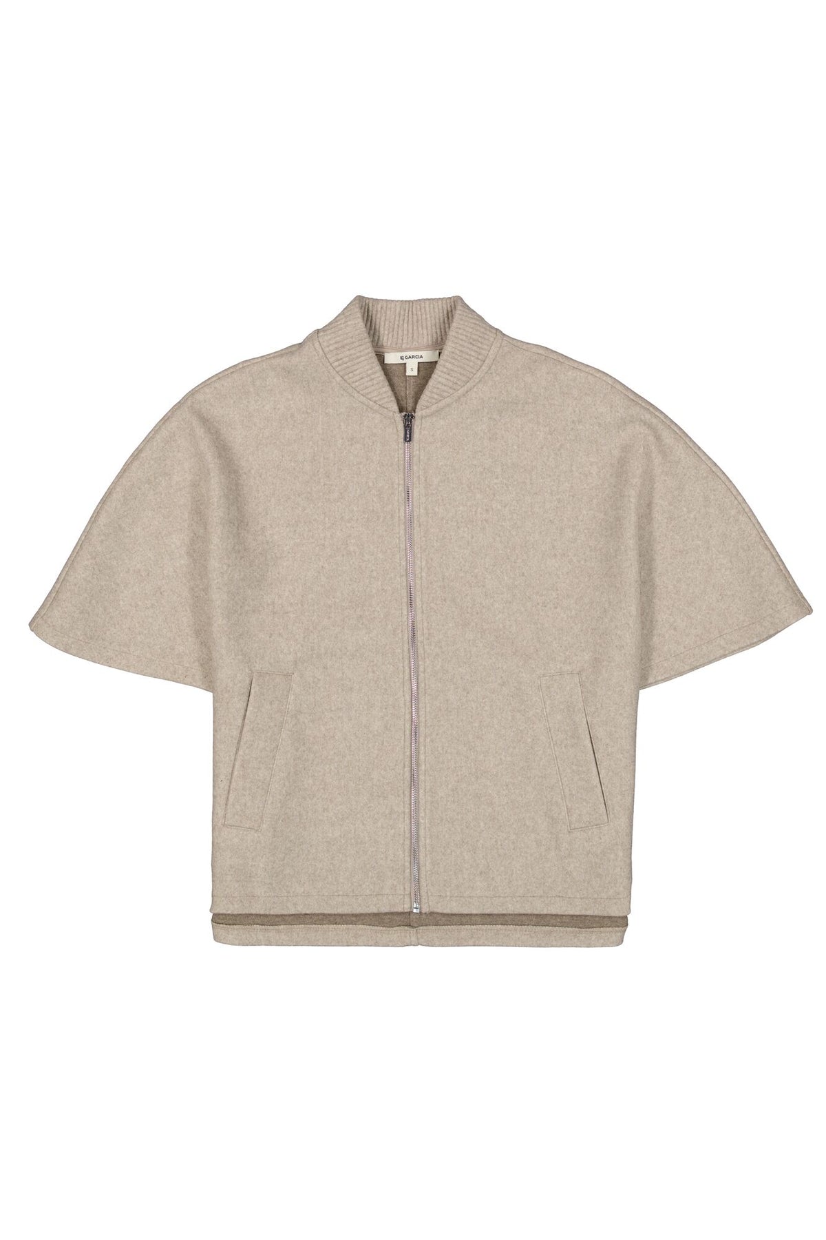 Garcia Sand Beige Jacket with Zipper, U260096