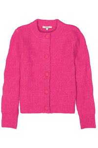 Garcia Bright Rose Pink Knitted Supersoft Cardigan, V40252