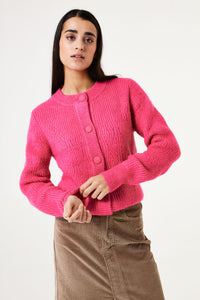 Garcia Bright Rose Pink Knitted Supersoft Cardigan, V40252