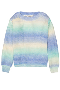 Garcia Bold Blue Ombre Knitted Jumper