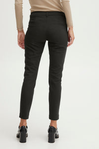 Fransa Zapant Black Cigarette Style Trousers, 20603400