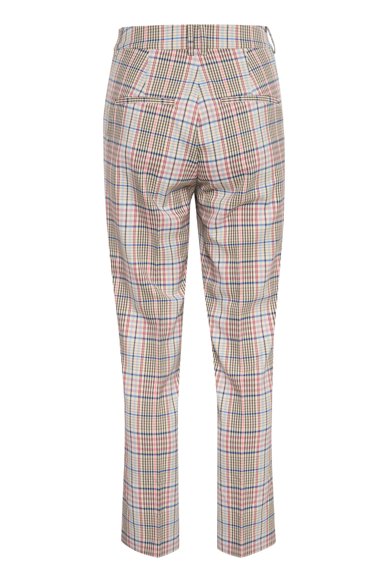 InWear Kian Zella Multi Colour Check Classic Trouser, 30108178