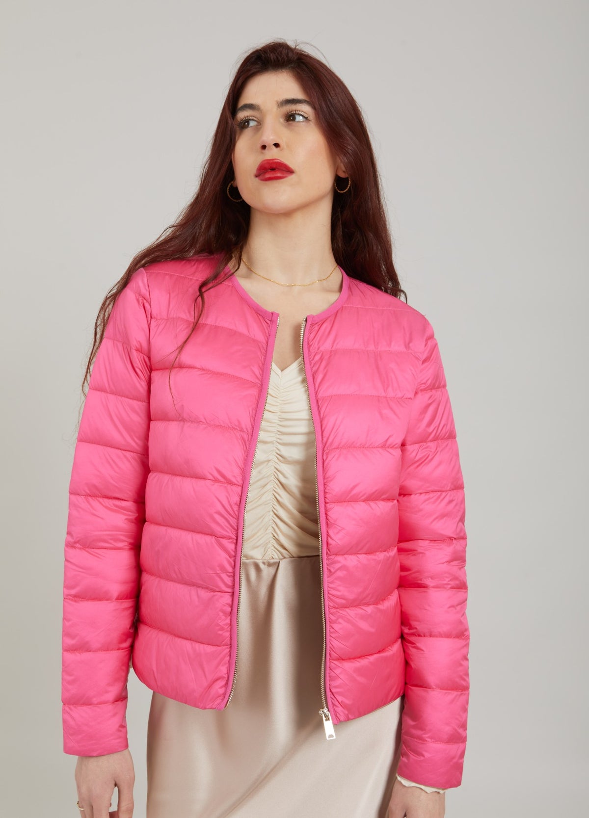 Coster Copenhagen CC Heart Emma Pink Quilted Coat, CCH6602